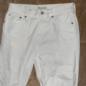Size 28 Madewell Perfect Summer white jeans
